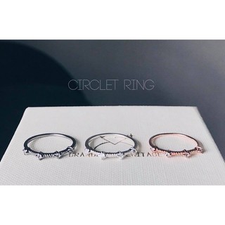 แหวน Circlet ring พลอย 4 มิล