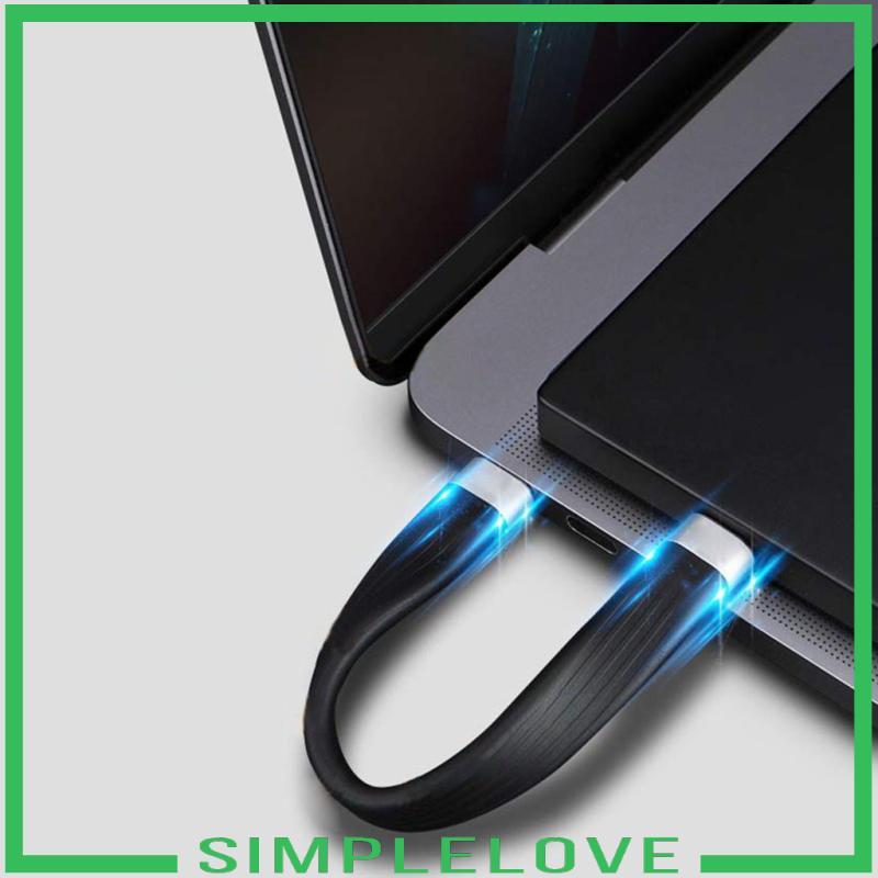 [Simplelove] สายเคเบิลชาร์จเร็ว Usb 3.1 Type C 0.4 ฟุต 5 นิ้ว 10Gbps
 #2