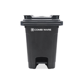 ถังขยะเทศบาล แบบมีเท้าเหยียบ COMBI WARE RX-60LU-DGRY สีเทา 60 ลิตร ถังขยะ Municipal waste bin with foot pedal COMBI WARE