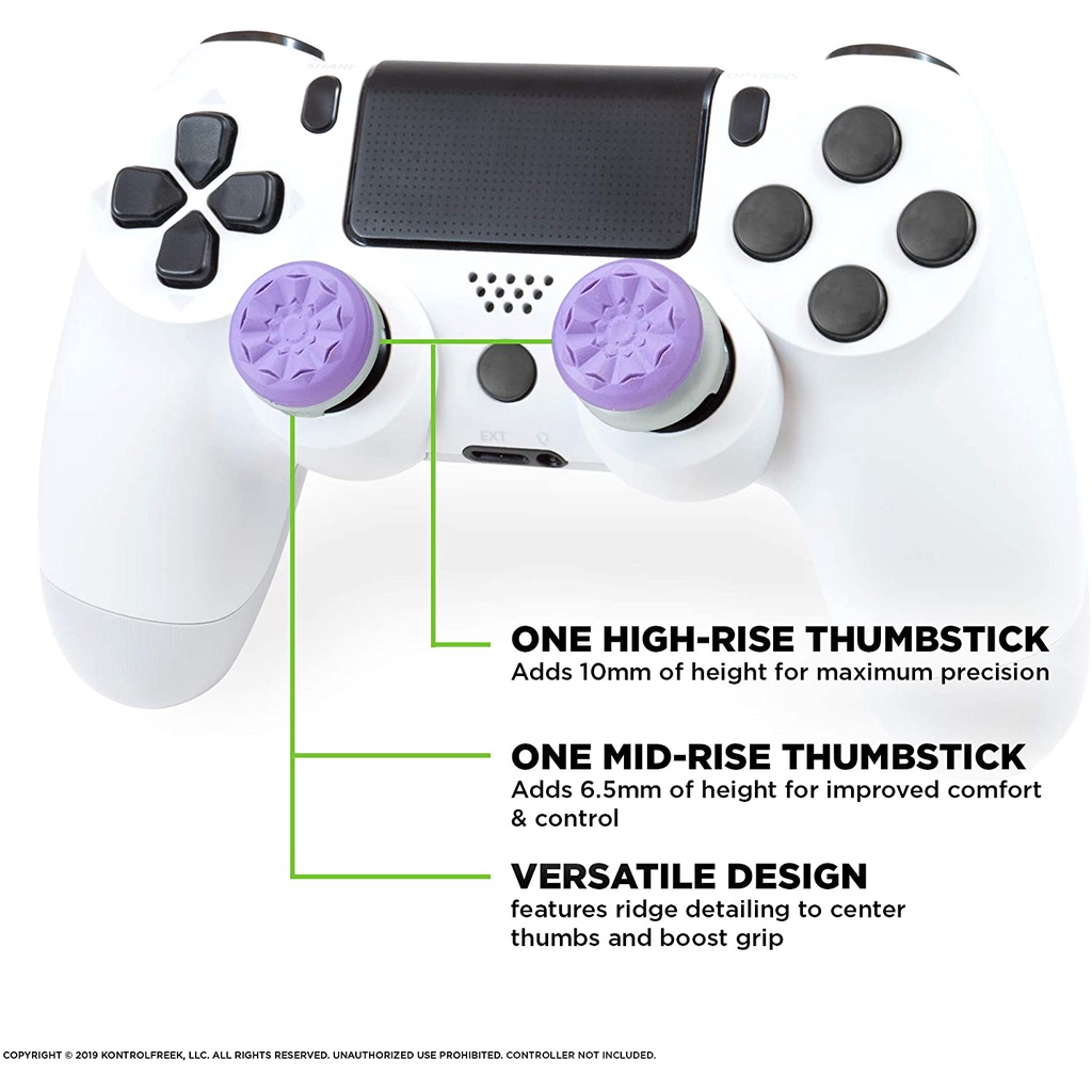 KontrolFreek FPS Freek Galaxy สําหรับ PS4/ PS5 Performance Thumbsticks 1 High-Rise, 1 Mid-Rise