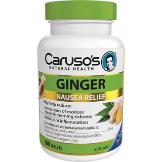 Carusos สูตร Ginger Nausea Relief