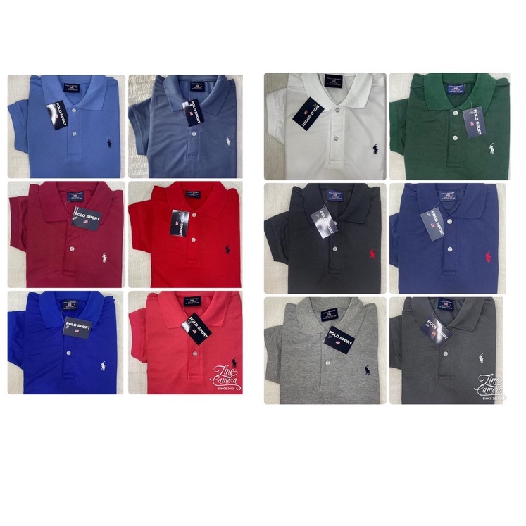 เสื้อคอปก แขนสั้น ปักโปโลม้าเล็ก ไซส์ใหญ่ ***3XL รอบอก 50 นิ้ว***  เนื้อผ้าอย่างดี ใส่สบาย