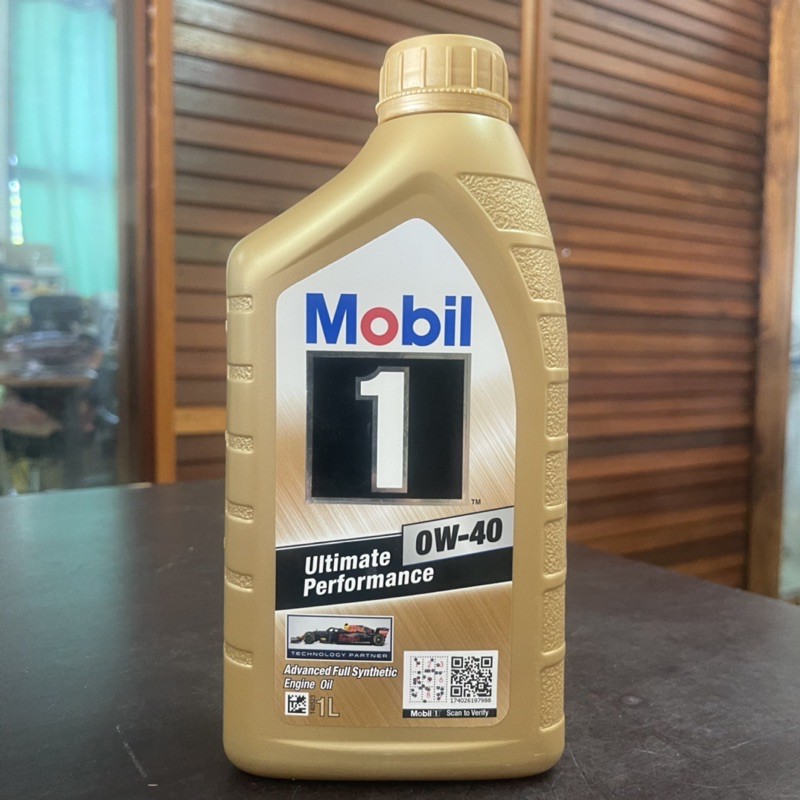 ผลิต 10/2019 ราคาพิเศษ Mobil 1 0W-40 ขนาด 1 ลิตร น้ำมันเครื่องสังเคราะห์แท้ 100% สำหรับเครื่องยนต์เบ