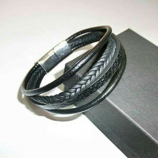 nn_braceletสายรัดข้อมือ RASTACLAT รหัส 059 กำไลข้อข้อมือหนังแท้ ตัวล็อคสแตนเลส ✂สั่งตัดตามขนาดข้อมือได้ค่ะ