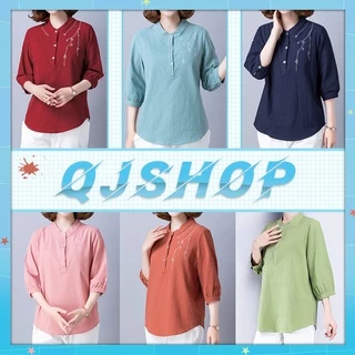 QKshop เสื้อผู้หญิงคอจีน 🔥 แต่งลูกไม้เบาๆ 💕 เสื้อใส่สบาย ไม่ร้อน 💙 ออกงานคือเลิศ งานดีมาก ✨