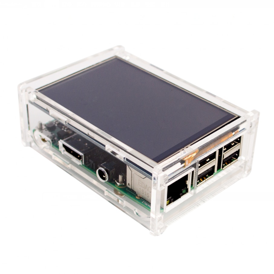 เคสอะคริลิค สําหรับ Raspberry Pi 2 Pi3 Model B 3.5 นิ้ว Lcd Tft