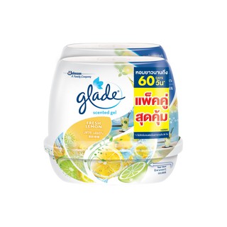 เจลปรับอากาศ GLADE เฟรช เลมอน แพ็คคู่ 180g | GLADE | 689155 น้ำหอมปรับอากาศ น้ำหอมปรับอากาศ Home Living Super Deal