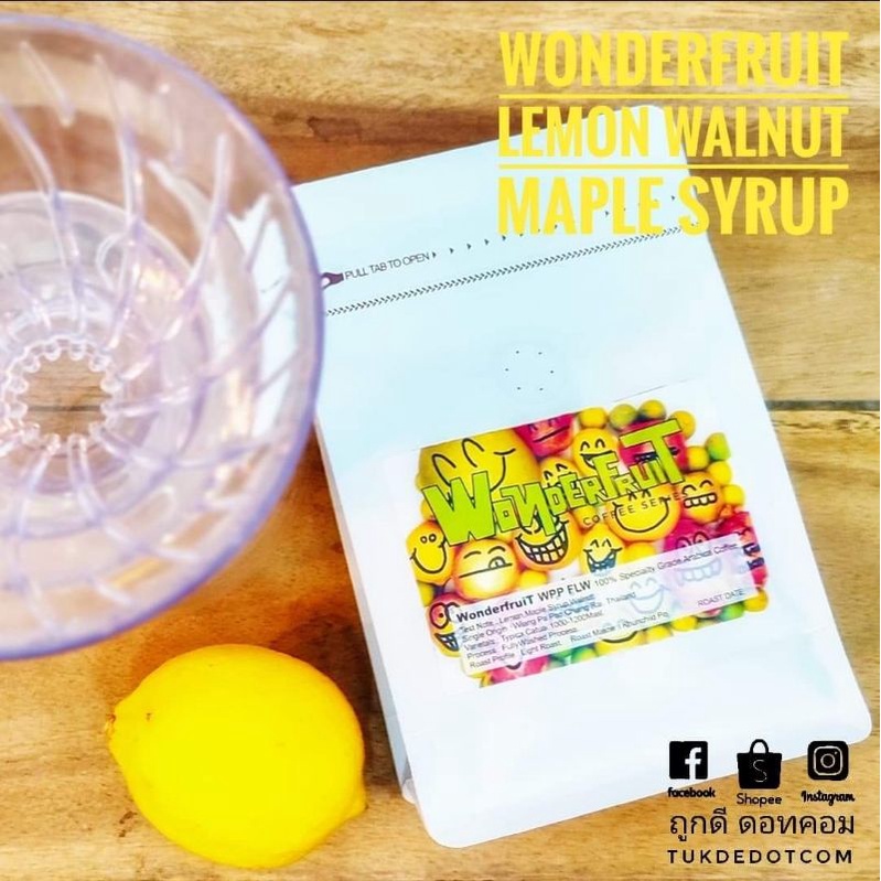 WonderfruiT 100 Specialty Grade ARABICA Coffee เมล็ดกาแฟคั่ว อาราบิก้า ...