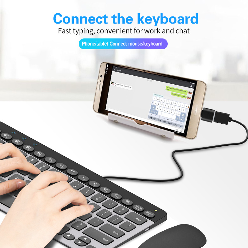 HdoorLink อะแดปเตอร์ไมโคร USB OTG ประเภท C USB ตัวผู้ ไปสู่ USB ตัวเมีย สำหรับแปลงสายเคเบิล - รูปที่ 3