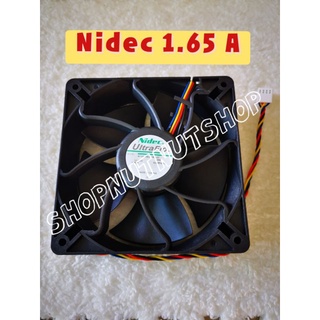 พัดลม Nidec 1.65A 12V DC กินไฟน้อย  FAN Asic Antminer Fan 12 CM. (🇹🇭🇹🇭พร้อมส่ง)