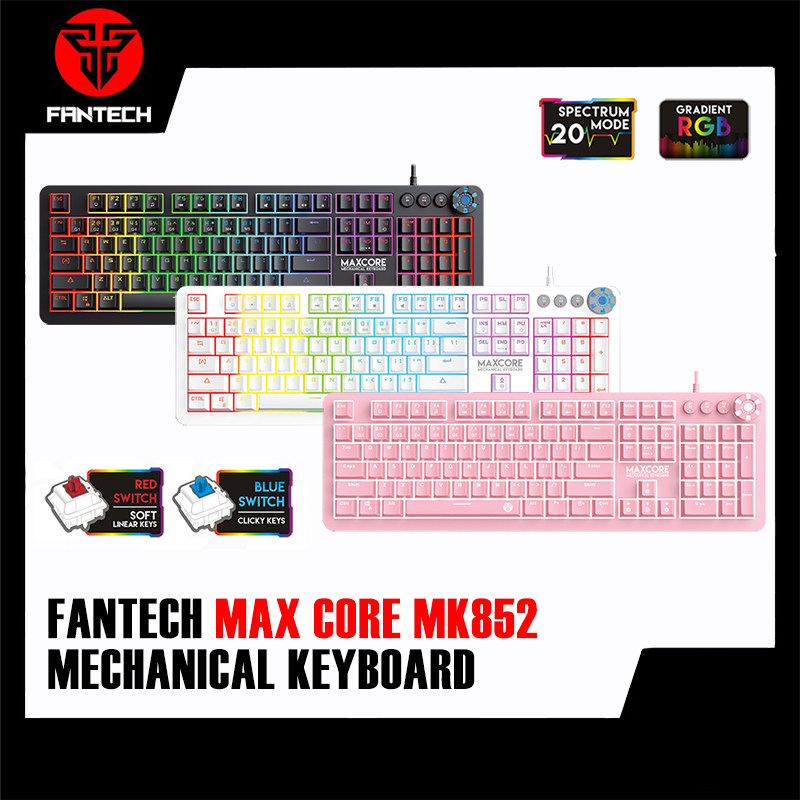 Fantech MK852 Max Core RGB Mechanical Switch Gaming Keyboard - 104 KEYS