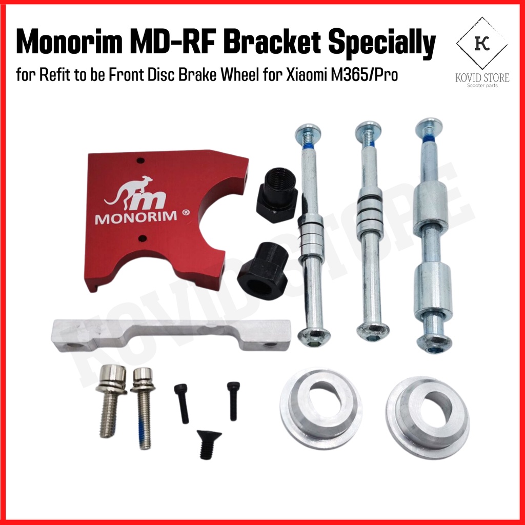 Monorim อแดปเตอร์เบรกหน้าสกู๊ตเตอร์ MD-RF Bracket Specially for Refit to be Front Disc Brake Wheel f
