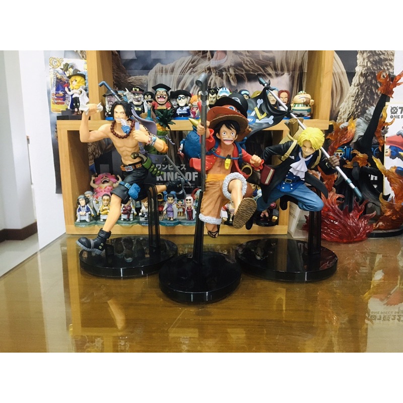 (SCultures) แท้100% เดินป่า สามพี่น้อง เซ็ต 3 ตัว ลูฟี่ เอา ซาโบ้ แมวทอง One piece วันพีช Model โมเดล Figures ฟิกเกอร์