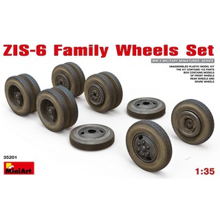 โมเดลประกอบ MiniArt 1/35 MI35201 ZIS-6 FAMILY WHEELS SET