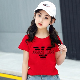 H303เสื้อเด็กแฟชั่ง เสื้อยืดแขนสั่งได้ทังเด็กชายและเด็กหญิง ลายสวยน่ารับ ผ้านุ่นใส่สบายมี7สีให้เลือก