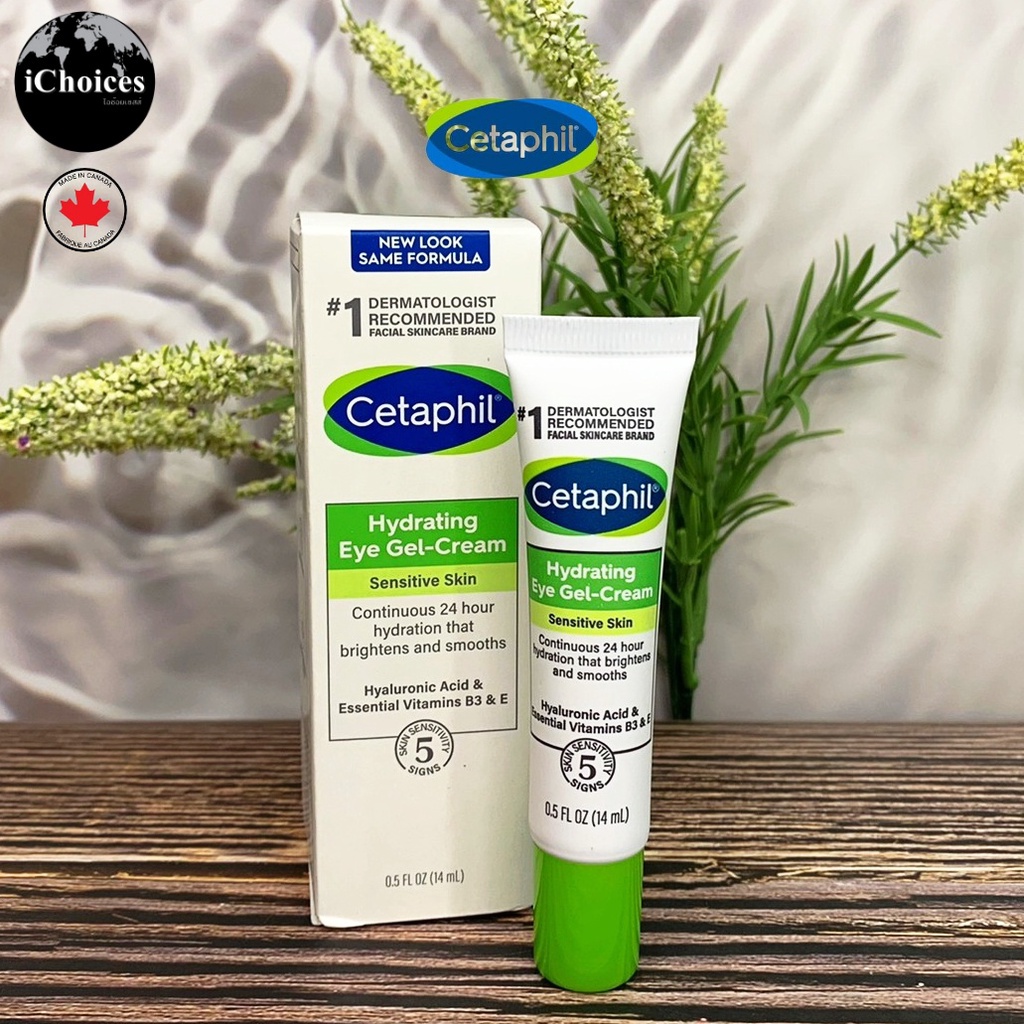 [Cetaphil] Hydrating Eye Gel-Cream Sensitive Skin 14 ml  เซตาฟิล อายครีม ครีมทารอบดวงตา ให้ความชุ่มชื่น