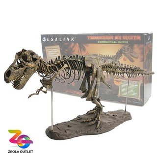 หุ่นโมเดล โครงกระดูก-ฟอสซิล ไดโนเสาร์ Tyrannosaurus Rex ลำตัวยาว 70 CM แถมสีและกาว!! (รุ่งปรับปรุงใหม่ล่าสุด)