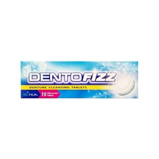 Dentofizz เม็ดฟู่ ทำความสะอาด ฟันปลอม รีเทนเนอร์ กลิ่นสเปียร์มินต์ 15 เม็ด