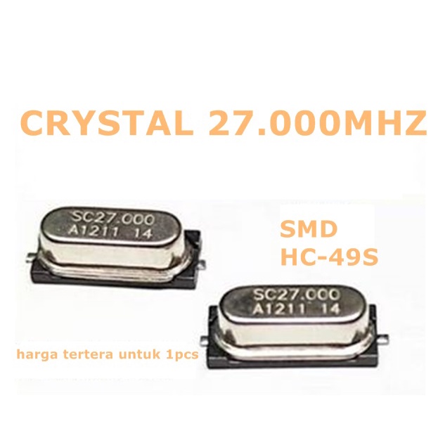 Xtal 27 mhz smd คริสตัลคริสตัลคริสตัล 27MHz SMD 27,000mhz 27000 mhz