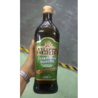 [Keto] น้ำมันมะกอกธรรมชาติ100% 1ลิตร  Extra Virgin Olive Oil( Filppo Berio) 1000มล.