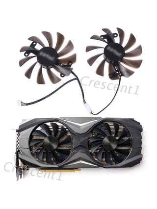 Cre พัดลมระบายความร้อน 95 มม . Gfm10012H12Spa Gaa8S2U 4Pin สําหรับ Zotac Gtx 1070 Ti Amp Fan