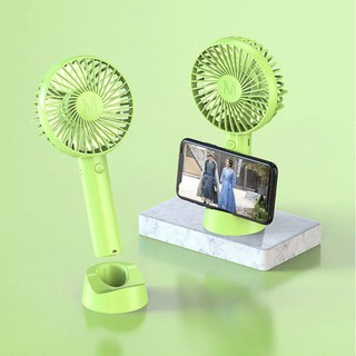 LAYKOK พัดลมพกพา mini fan N9 สะดวก ปรับได้3ระดับสีสันสดใส สายชาร์จUSB ลมแรง แบตนาน แบบพกพา พร้อมขาตั้ง