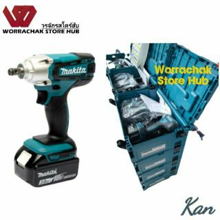 บล๊อกไฟฟ้า ไร้สาย DTW190SF1J Makita 1/2 " มีแบตให้ ครบชุด ประกัน 1ปี