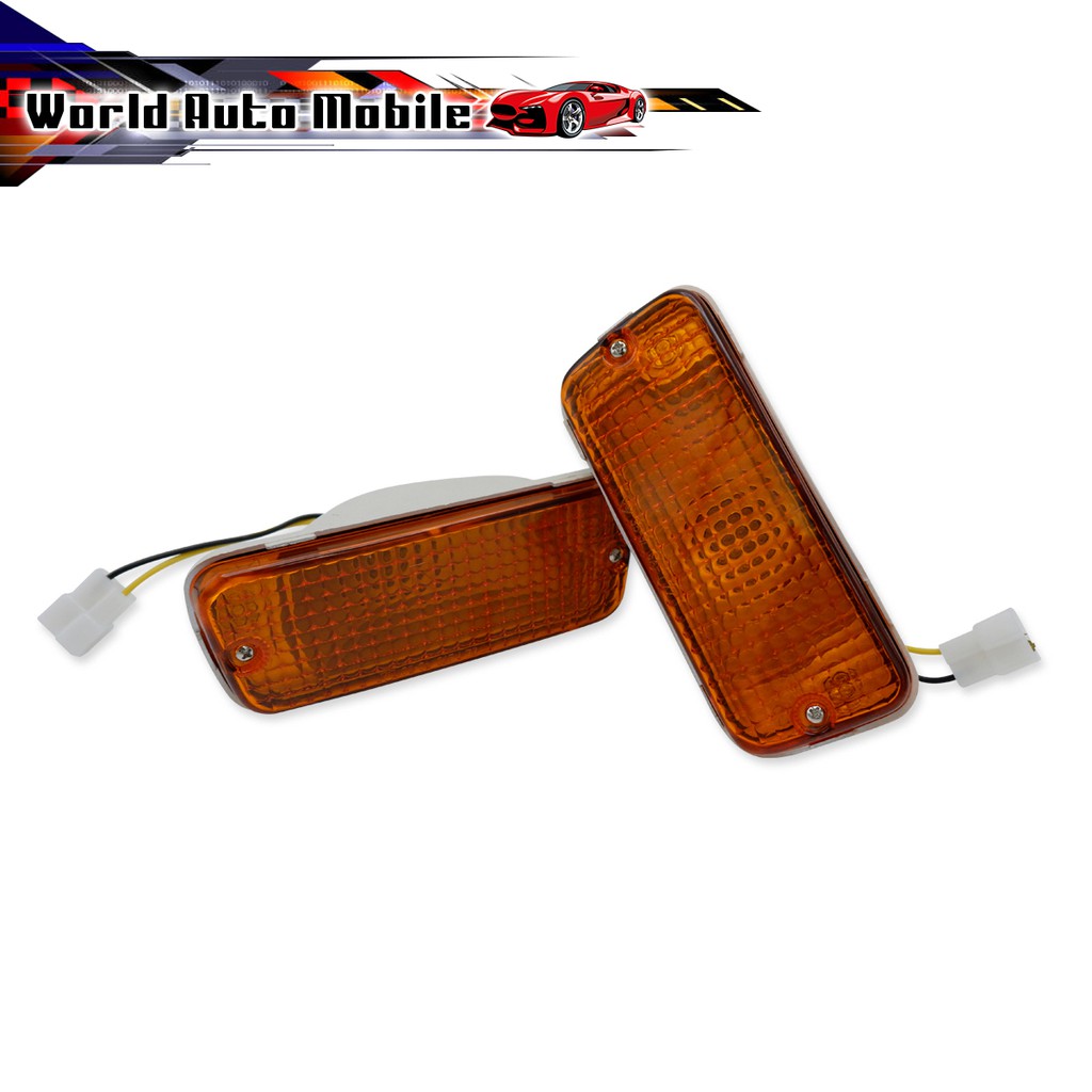 ไฟหรี่กันชนหน้า สีส้ม ซ้าย+ขวา Toyota  RN30 Hilux N30 ปี 1979-1983 ราคา ถูกที่สุด ดีลบีเคเค