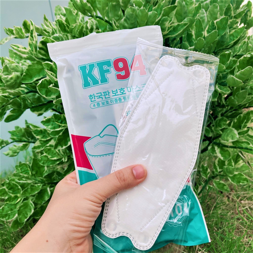KF94 สีขาว 1 ชิ้น[แยกซีลต่อชิ้น]หน้ากากอนามัยเกาหลี