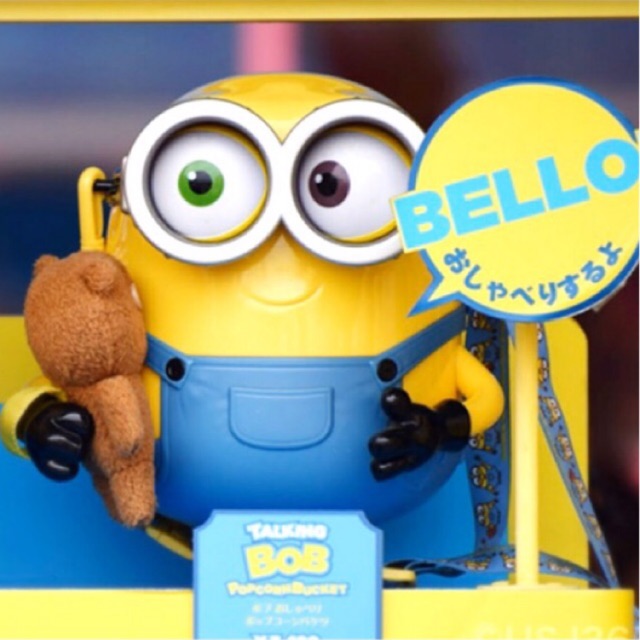 ถังป๊อปคอร์น มินเนี่ยน🍌บ๊อบ พูดได้ !! Popcorn Bucket Minion
