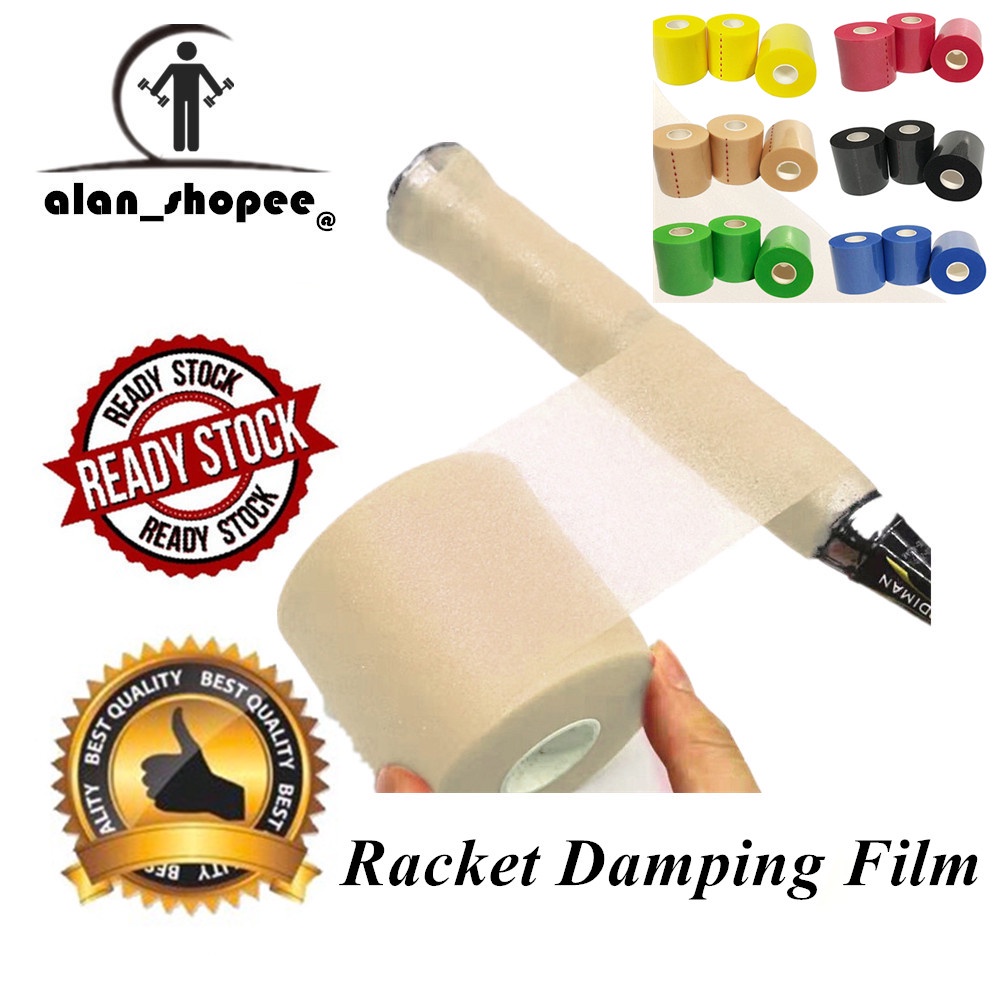 Pickleball Racquet Grip Cushion Wrap Damping Membrane Badminton Tennis PU Sponge Film, Wear-resistance 27mx7cm