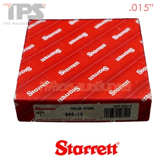 ฟิลเลอร์เกจแบบนิ้ว ยาว 25 ฟุต หนา .015 นิ้ว รุ่น 666-15 STARRETT