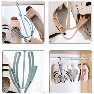 ที่ตากร้องเท้า ที่แขวนรองเท้า แบบพลาสติก แขวนต่อกันได้