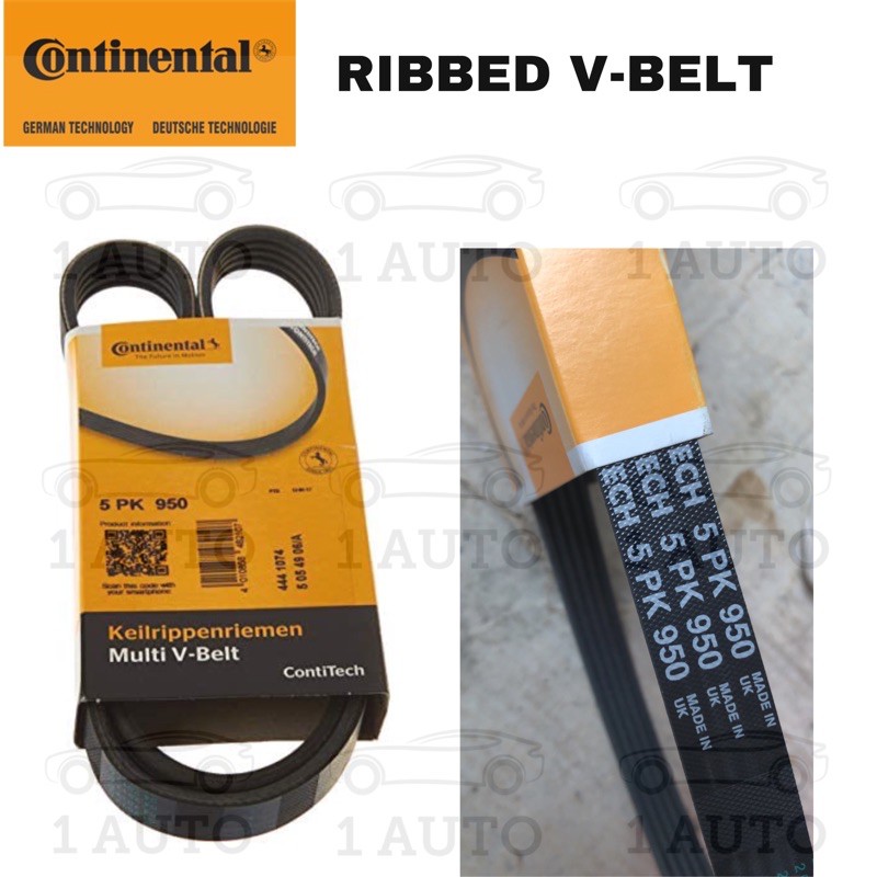 CONTINENTAL RIBBED V-BELT BMW E46 M43 1.9 สายพาน AIR COND A/C