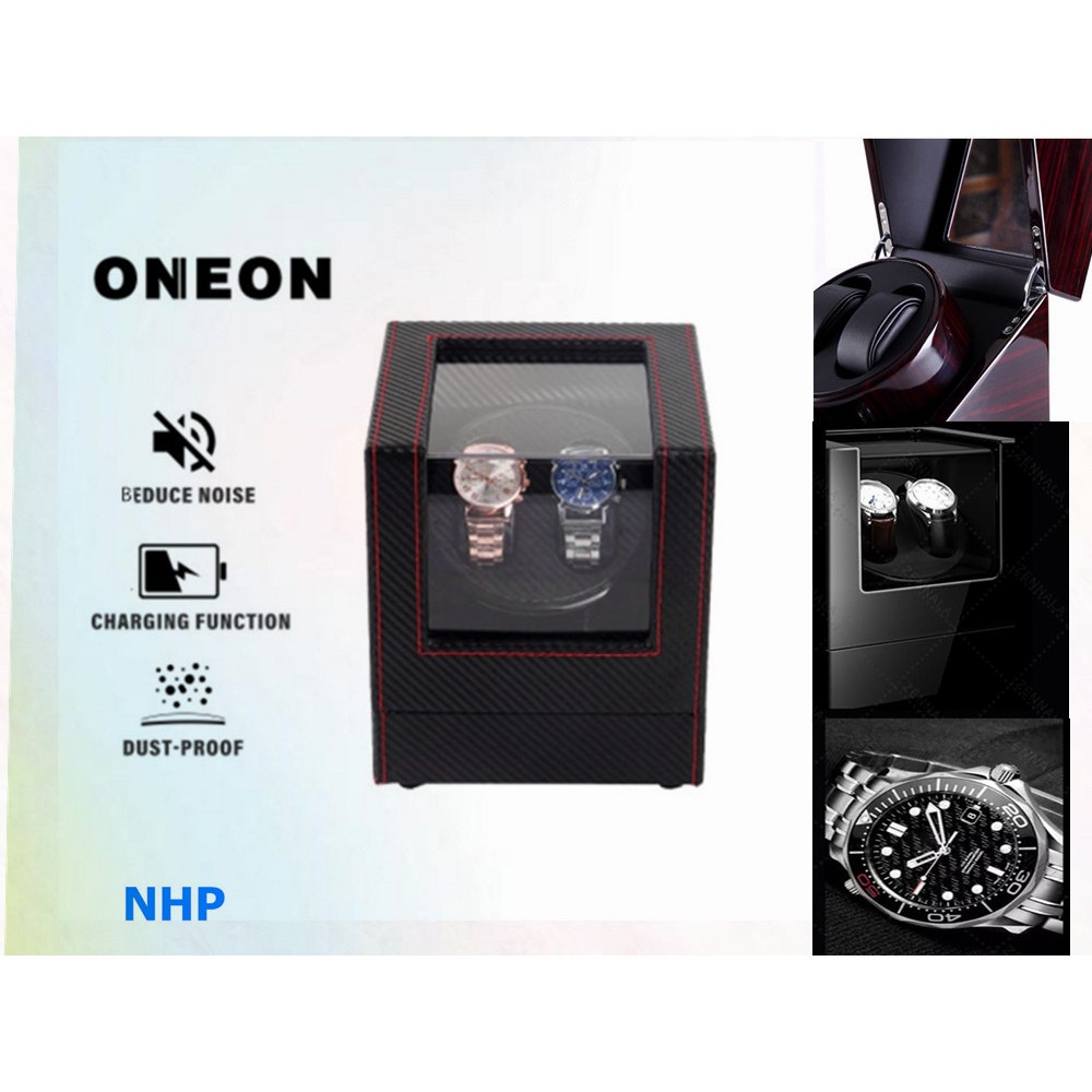 2เรือน กล่องนาฬิกา กล่องหมุนนาฬิกา กล่องใส่นาฬิกา Auto C136