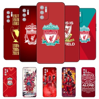 เคสโทรศัพท์มือถือ ซิลิโคนนิ่ม Tpu ลาย Liverpool สีดํา สําหรับ Oppo Reno6 4G 5G Reno5 4G A72 A73 5G A16 A16S A54S Reno 5 6