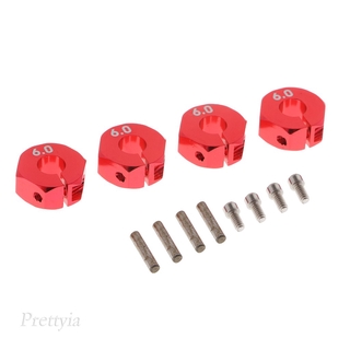 ( Prettyia ) ล้อ Hex Rim Hub ไดรฟ์ Adpter 12X6 มม . สําหรับ 1 / 10 Slash Rc โมเดลรถยนต์