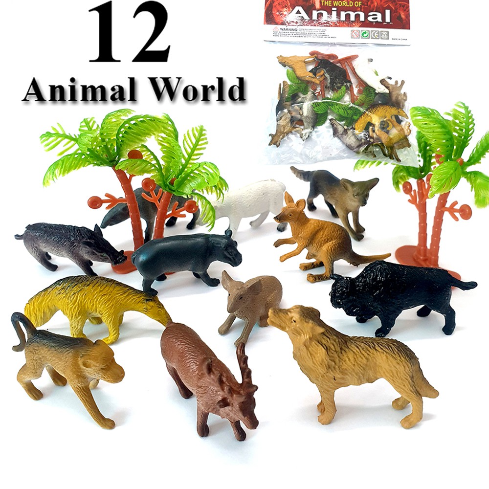 ของเล่น Wild Animal World สําหรับเด็กสํารวจ New4all Animal World A131