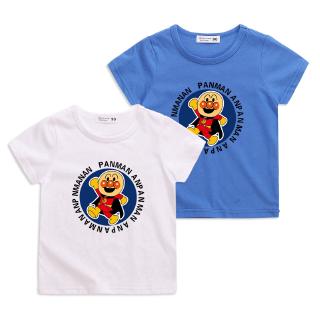 Anpanman เสื้อยืดแขนสั้นผ้าฝ้ายเด็กฤดูร้อน (ขายส่ง)