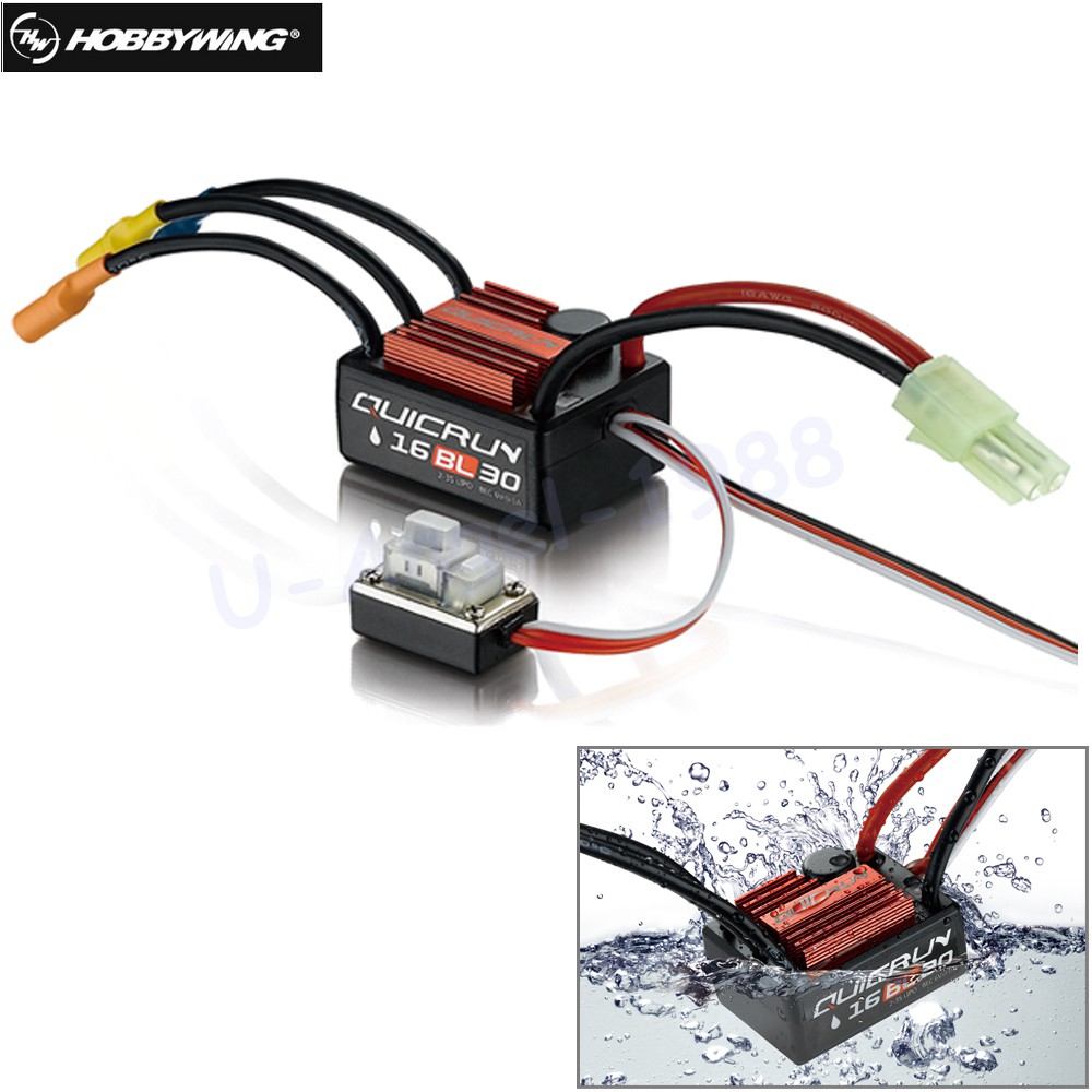 Hobbywing QuicRun 16BL30 30A Brushless ESC สําหรับรถบังคับ 1/16