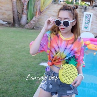 🌈🌟เสื้อมัดย้อมสุดน่ารัก พร้อมส่งหลายสี💥หลายแบบ💥เลื่อนดูรูปก่อนได้จ้า