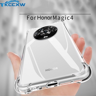 เคสโทรศัพท์มือถือ ซิลิโคนใส กันกระแทก หรูหรา สําหรับ Honor 50 60 SE 50 60 Pro Magic 4 Pro