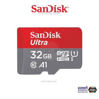 SanDisk Ultra Micro SD Card 32GB Class10 120MB/s A1 (SDSQUA4-032G-GN6MN) เมมโมรี่ การ์ด โทรศัพท์ มือถือ ประกัน Synnex