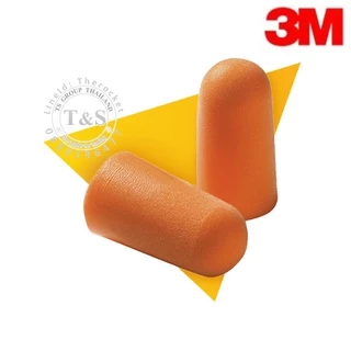 (10คู่) 3M 1100 Earplug ปลั๊กอุดหูลดเสียง โพม น้ำหนักเบา ใช้งานง่าย ไม่เจ๊บหู สีส้ม ลดเสียงได้ (3Mประเทศไทย)