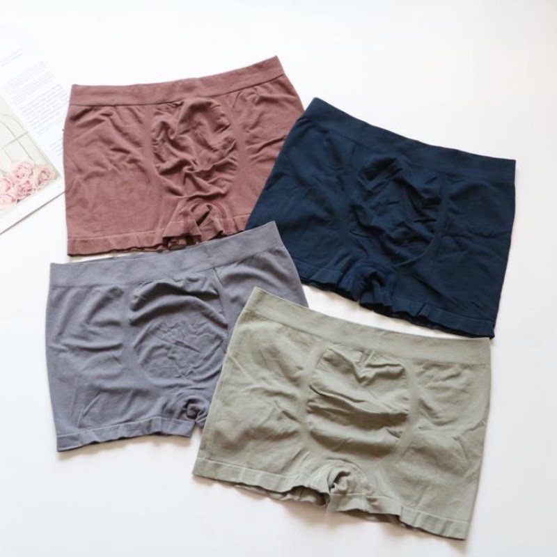 กางเกงชั้นในผู้ชาย Underwear ผ้าฝ้ายแท้ คุณภาพ​สูง​ บ๊อกเซอร์ผู้ชาย ใส่สบาย F