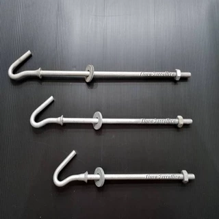 ฮุกโบลท์ 3/8" (นิ้ว) HOOK BOLT ขนาด 3/8" ยาว 8"10"12"