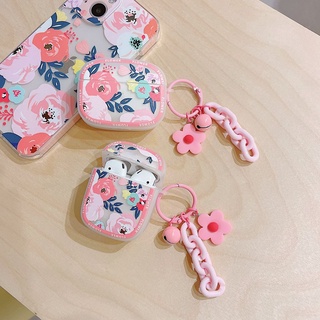 เคสหูฟังแอร์พอตส์ Airpods 1 2 จี้ ดอกโบตั๋น สไตล์เรโทร กันกระแทก ป้องกันการชนกัน หูฟังเคสป้องกัน Airpods Pro TPUนุ่มนิ่ม case