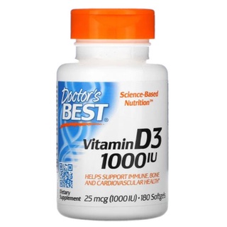 Doctors Best, Vitamin D3, 25 mcg (1,000 IU) [ 180 Softgels ] puritans Pride vitamin d3, Now Foods, Vitamin D-3