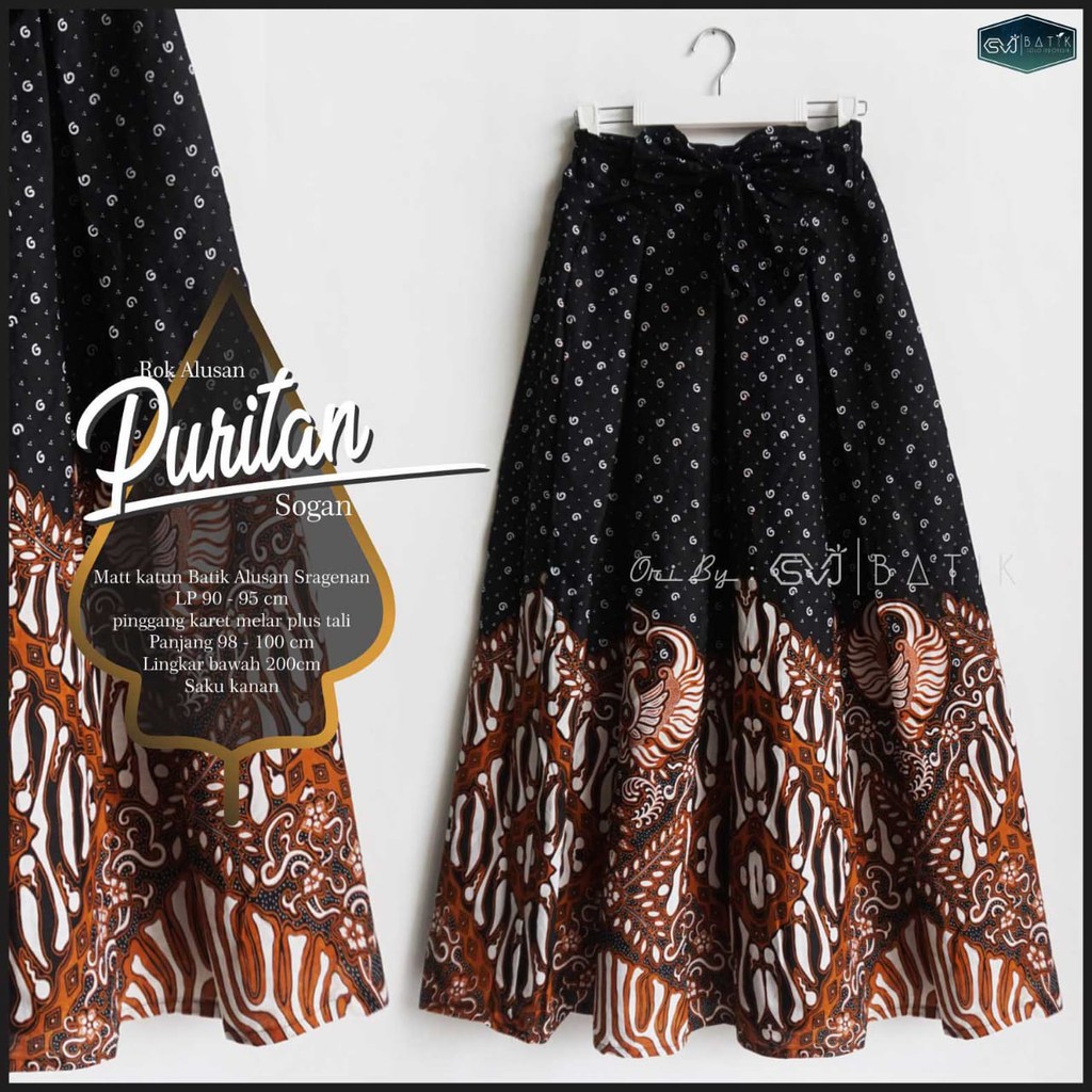 NEW ALUSTAN PURITAN BATIK SKIRT ORIGINAL BY SVJ