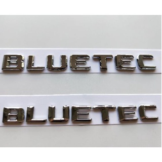 Bluetec mercedes - benz C S GL Class  letter logo โลโก้ตัวอักษรแยก บลูเทค ติดด้านหลังรถ เบนซ์ ราคาต่อ ชิ้น